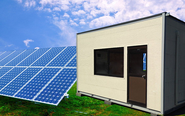 ソーラー発電敷地内管理事務所イメージ